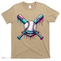 Baseball Ice Cream Drip Baseball T-Shirt thumb 0
