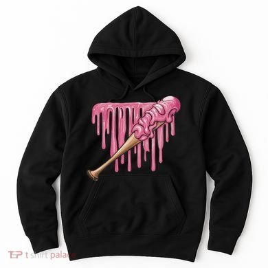 Baseball Ice Cream Baseball Bat With Sprinkles Drip Hoodie