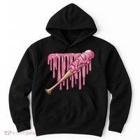 Baseball Ice Cream Baseball Bat With Sprinkles Drip Hoodie thumb 0