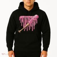 Baseball Ice Cream Baseball Bat With Sprinkles Drip Hoodie thumb 2