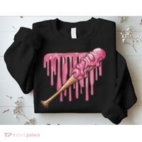 Baseball Ice Cream Baseball Bat With Sprinkles Drip Sweatshirt thumb 2