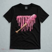 Baseball Ice Cream Baseball Bat With Sprinkles Drip T-Shirt thumb 5