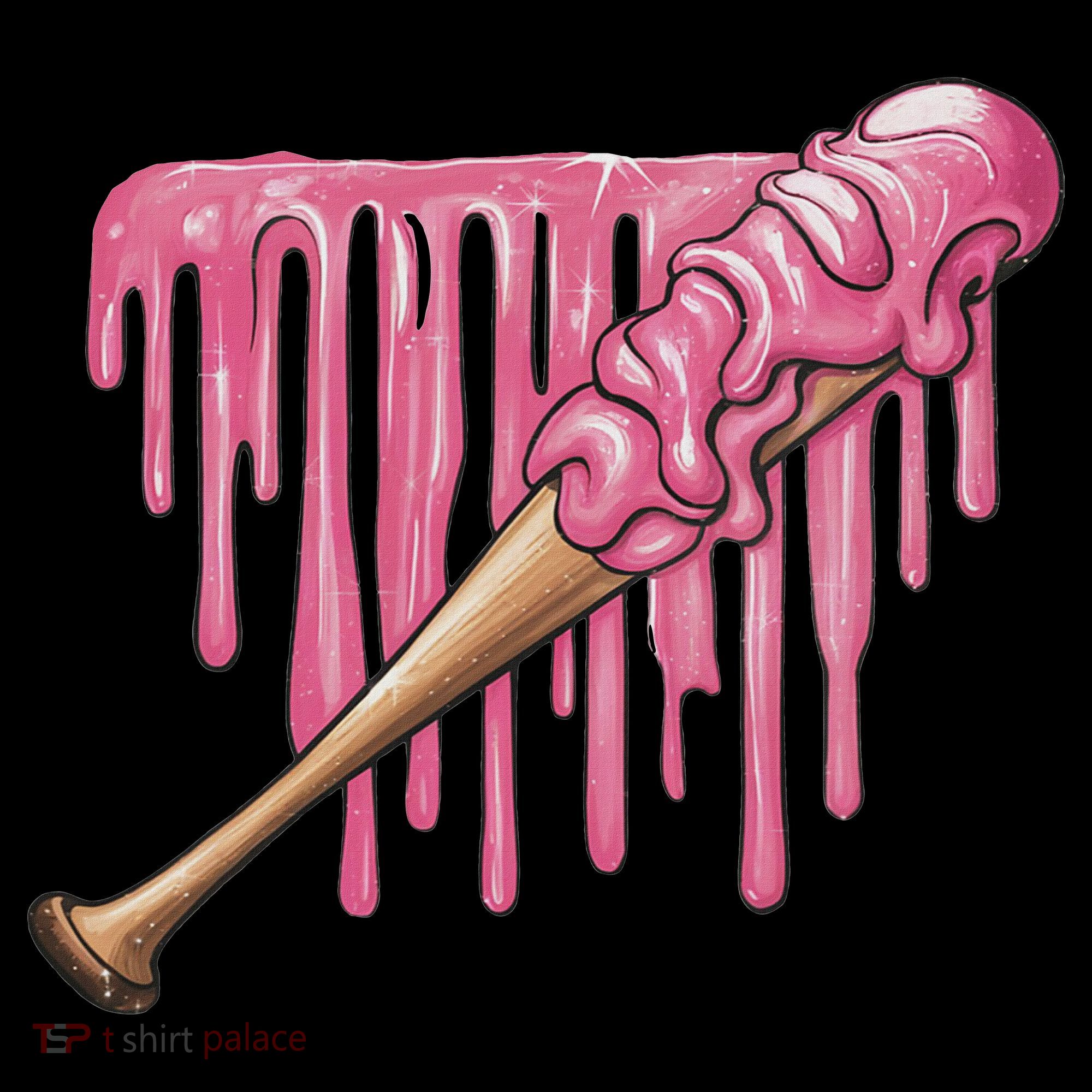 Baseball Ice Cream Baseball Bat With Sprinkles Drip Bucket Hat