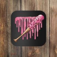 Baseball Ice Cream Baseball Bat With Sprinkles Drip Coaster thumb 0