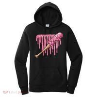 Baseball Ice Cream Baseball Bat With Sprinkles Drip Women's Hoodie thumb 0