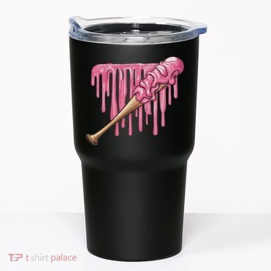 Baseball Ice Cream Baseball Bat With Sprinkles Drip Tumbler