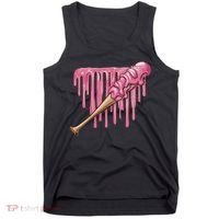 Baseball Ice Cream Baseball Bat With Sprinkles Drip Tank Top thumb 0