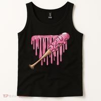 Baseball Ice Cream Baseball Bat With Sprinkles Drip Tank Top thumb 2