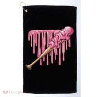 Baseball Ice Cream Baseball Bat With Sprinkles Drip Golf Towel thumb 0
