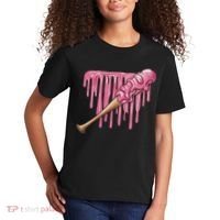 Baseball Ice Cream Baseball Bat With Sprinkles Drip Kids T-Shirt thumb 2