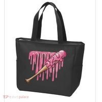 Baseball Ice Cream Baseball Bat With Sprinkles Drip Tote Bag thumb 3
