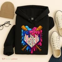 Baseball Ice Cream Sprinkles Team Drip Hoodie thumb 4