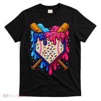 Baseball Ice Cream Sprinkles Team Drip T-Shirt thumb 0