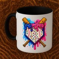 Baseball Ice Cream Sprinkles Team Drip Coffee Mug thumb 2