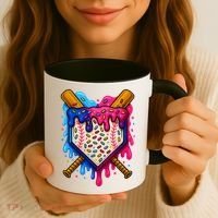 Baseball Ice Cream Sprinkles Team Drip Coffee Mug thumb 3