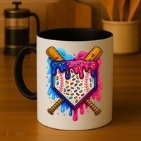 Baseball Ice Cream Sprinkles Team Drip Coffee Mug thumb 4