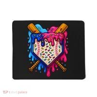 Baseball Ice Cream Sprinkles Team Drip Mousepad thumb 0