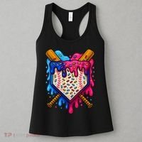 Baseball Ice Cream Sprinkles Team Drip Women's Tank Top thumb 3