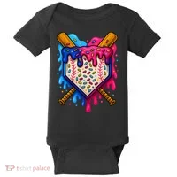 Baseball Ice Cream Sprinkles Team Drip Baby Bodysuit thumb 0