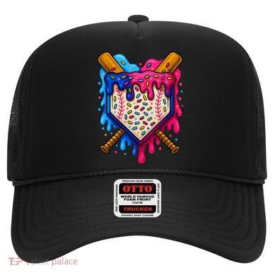 Baseball Ice Cream Sprinkles Team Drip Hat