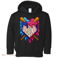 Baseball Ice Cream Sprinkles Team Drip Toddler Hoodie thumb 0