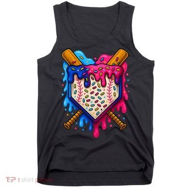 Baseball Ice Cream Sprinkles Team Drip Tank Top