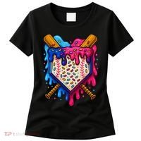 Baseball Ice Cream Sprinkles Team Drip Women's T-Shirt thumb 0