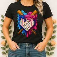 Baseball Ice Cream Sprinkles Team Drip Women's T-Shirt thumb 2