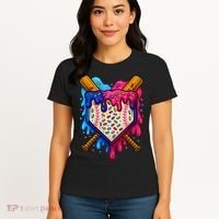 Baseball Ice Cream Sprinkles Team Drip Women's T-Shirt thumb 4