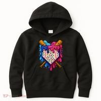 Baseball Ice Cream Sprinkles Team Drip Kids Hoodie thumb 0