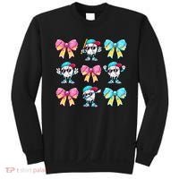 Baseball Ice Cream Drip Coquette Sweatshirt thumb 0