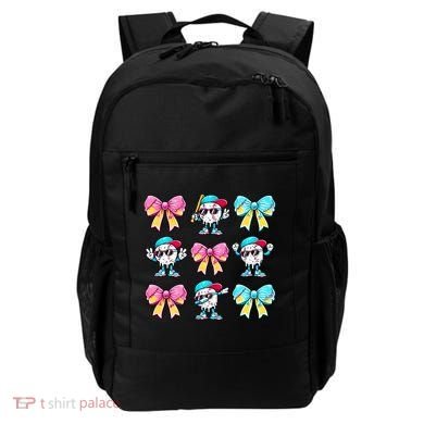 Baseball Ice Cream Drip Coquette Backpack