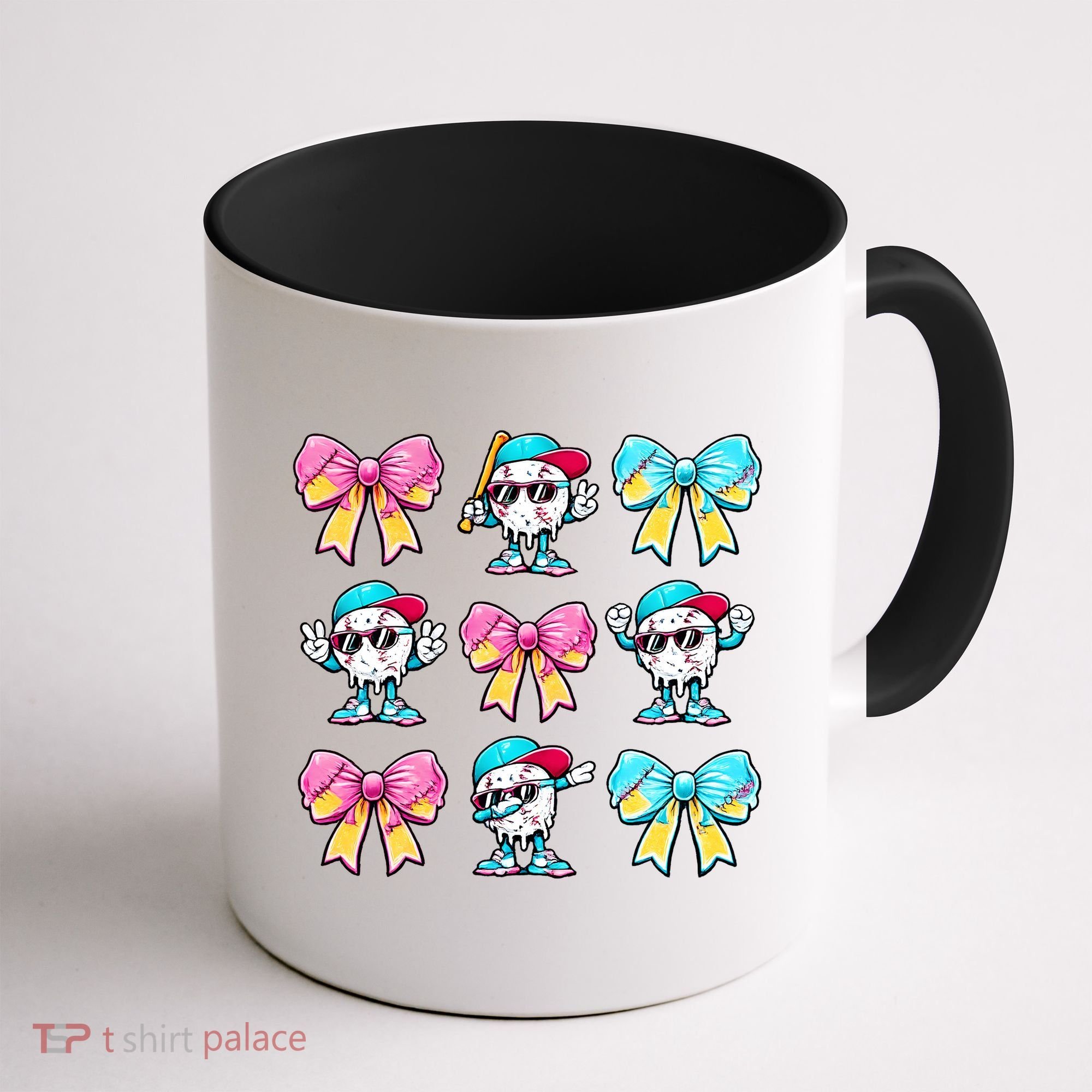 Baseball Ice Cream Drip Coquette Coffee Mug