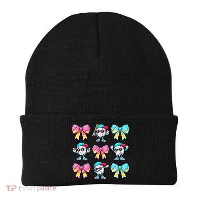Baseball Ice Cream Drip Coquette Beanie