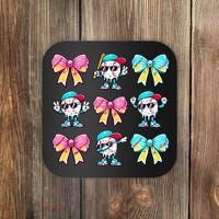 Baseball Ice Cream Drip Coquette Coaster thumb 0