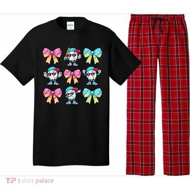 Baseball Ice Cream Drip Coquette Pajama Set