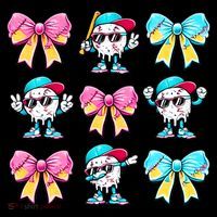 Baseball Ice Cream Drip Coquette Women's Tank Top thumb 5