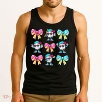 Baseball Ice Cream Drip Coquette Tank Top thumb 3