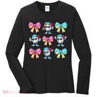 Baseball Ice Cream Drip Coquette Women's Long Sleeve Shirt thumb 0