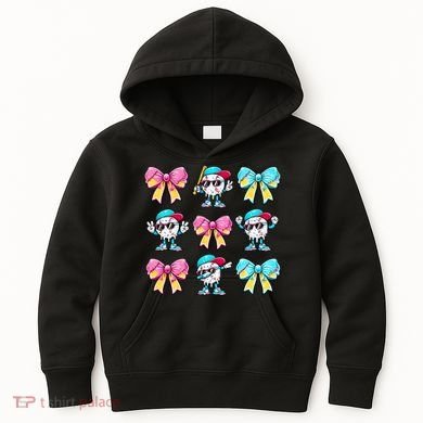 Baseball Ice Cream Drip Coquette Kids Hoodie