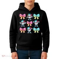 Baseball Ice Cream Drip Coquette Kids Hoodie thumb 4