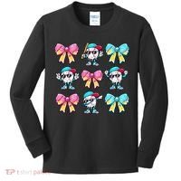 Baseball Ice Cream Drip Coquette Kids Long Sleeve Shirt thumb 0