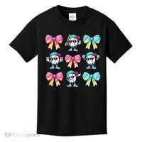 Baseball Ice Cream Drip Coquette Kids T-Shirt thumb 0