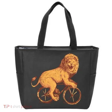 Bicycle Lion Tote Bag