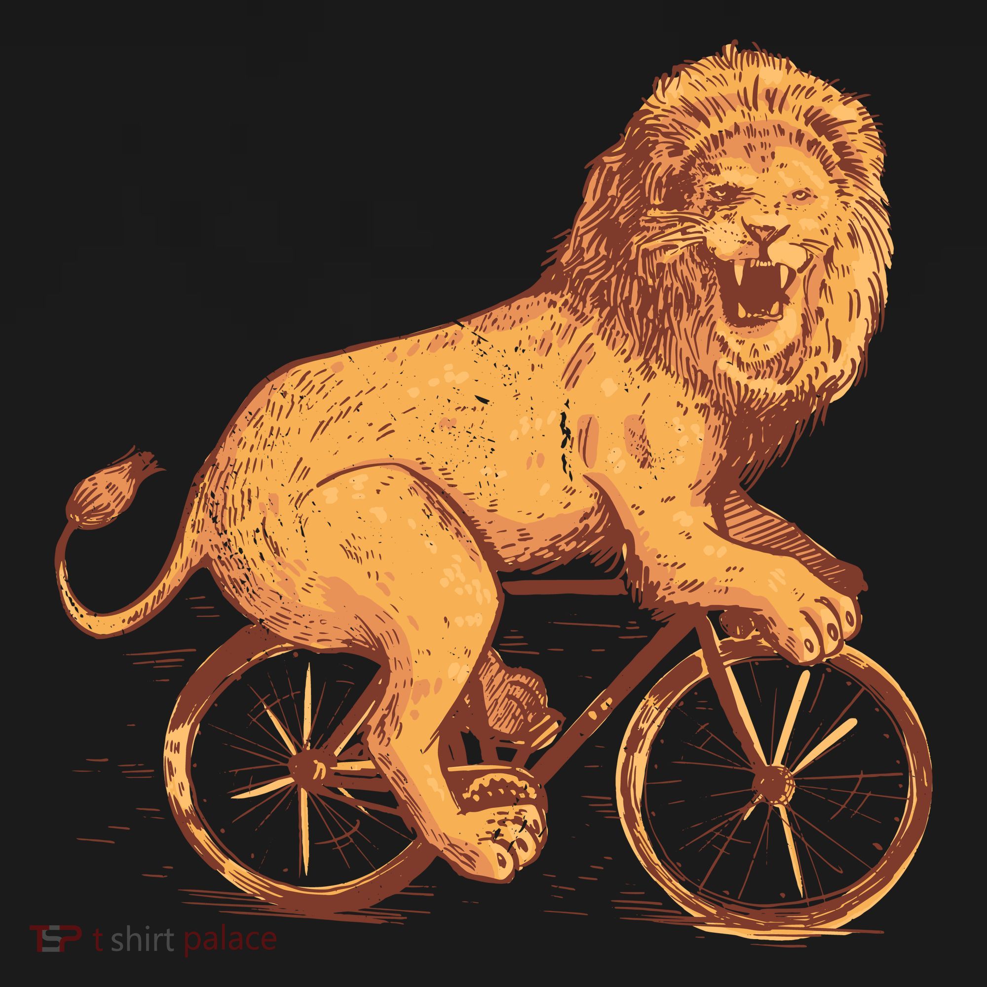 Bicycle Lion Tote Bag