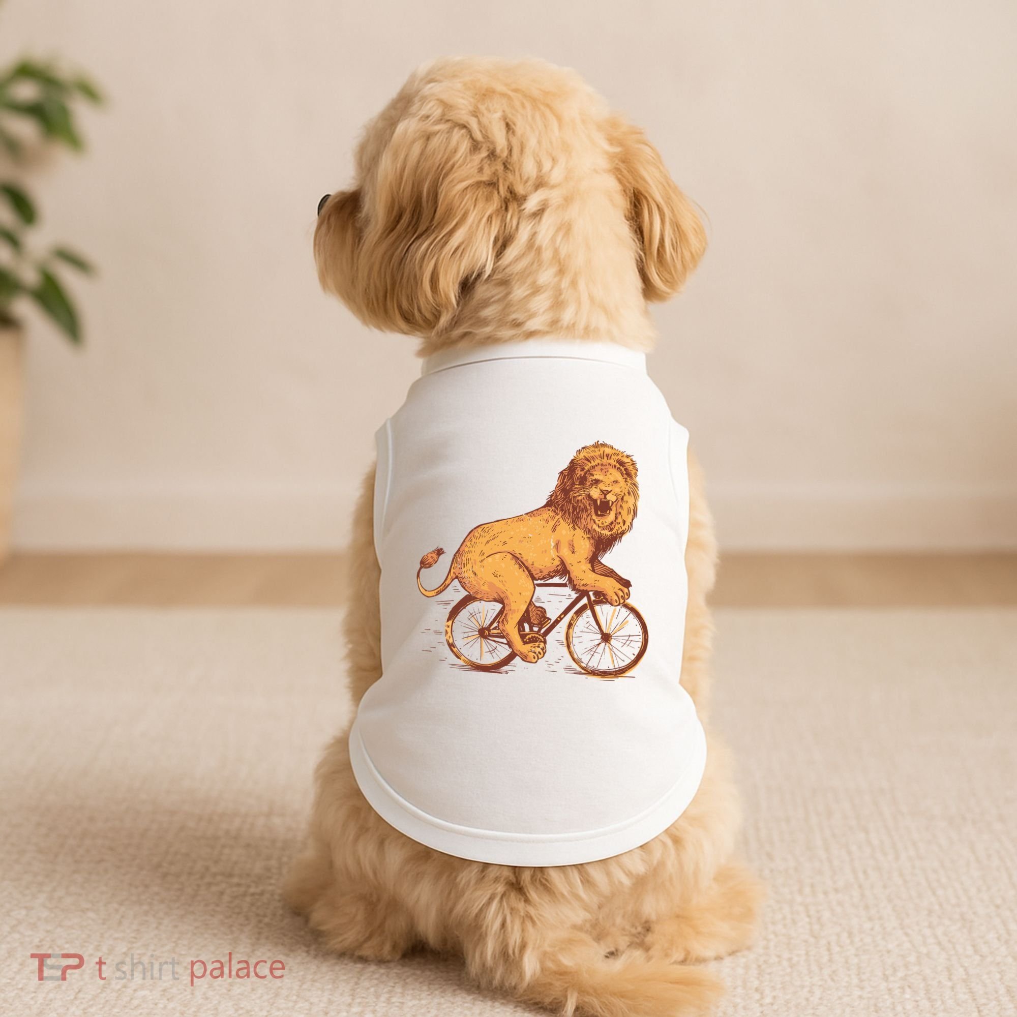 Bicycle Lion Doggie Tank