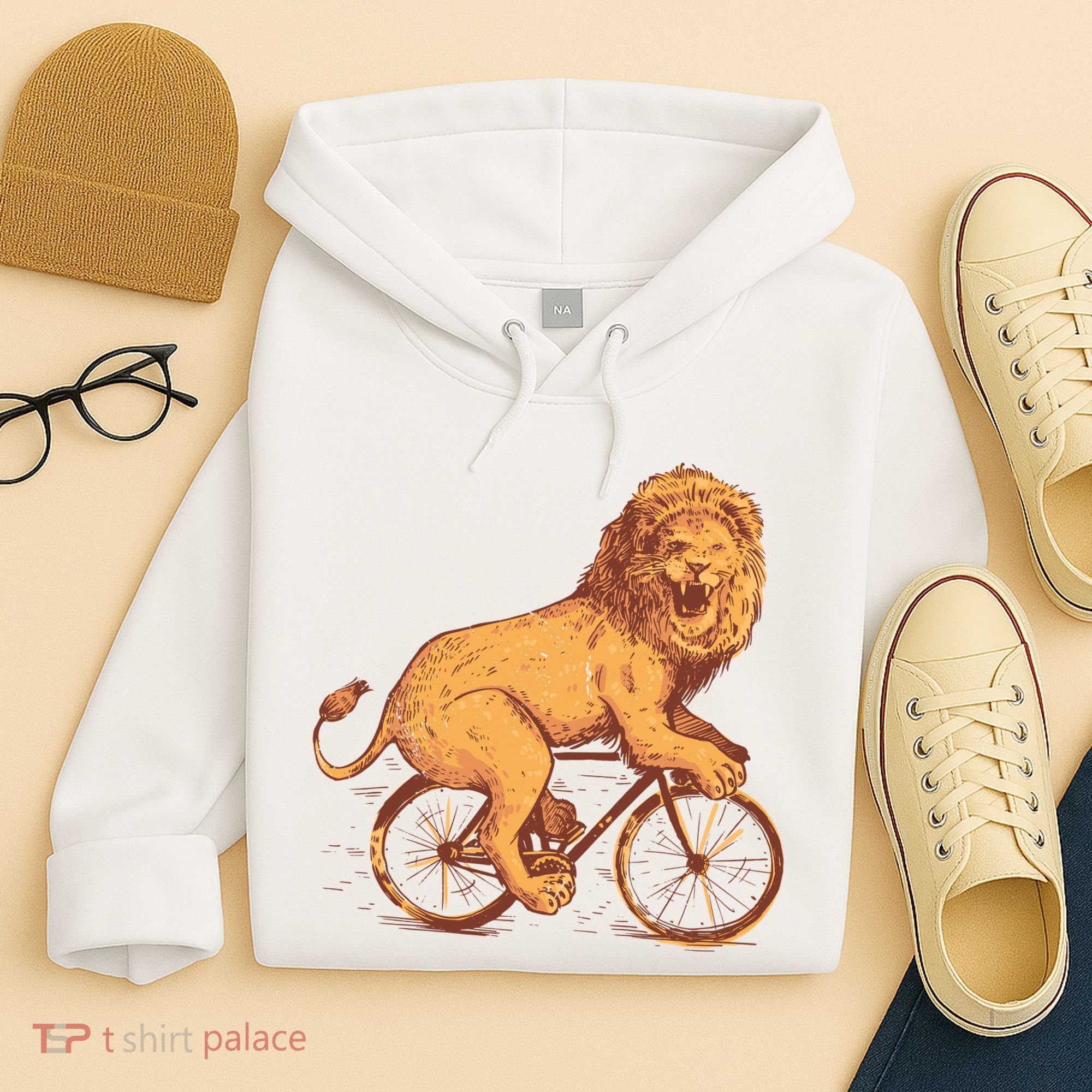 Bicycle Lion Hoodie
