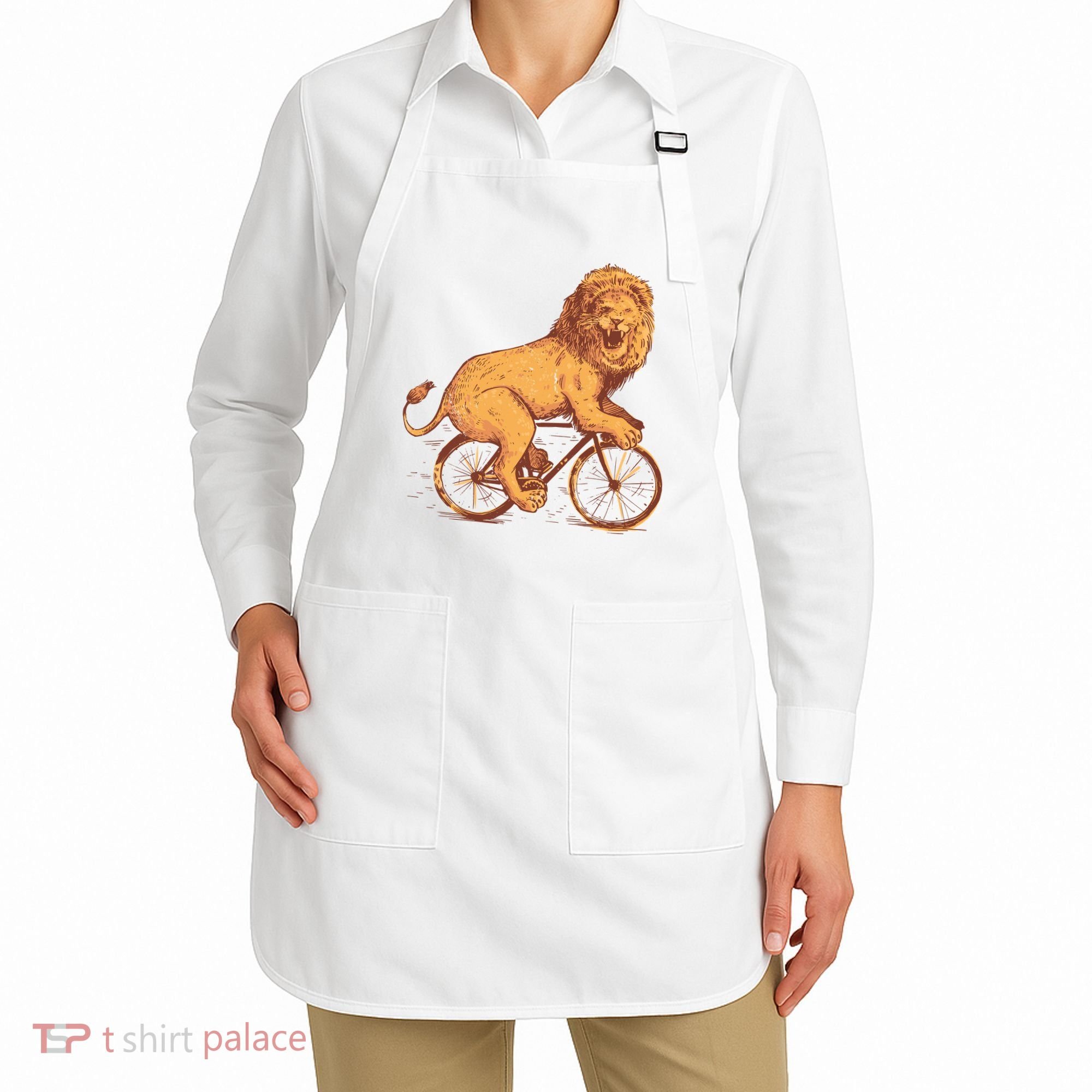 Bicycle Lion Apron