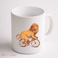 Bicycle Lion Coffee Mug thumb 1