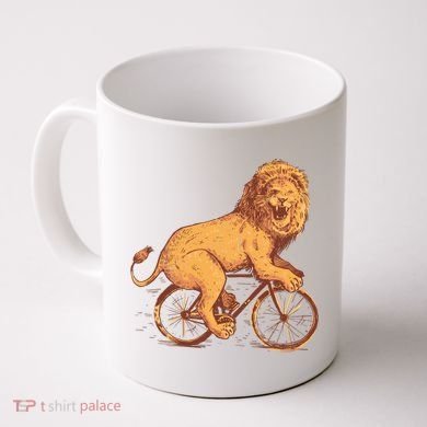 Bicycle Lion Coffee Mug